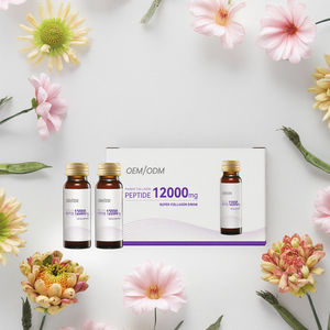 Boisson liquide orale au collagène marin aromatisé 12000 mg, complément de santé pour les ridules et le raffermissement de la peau, conditionnée en bouteille et boîte - Product Image 1