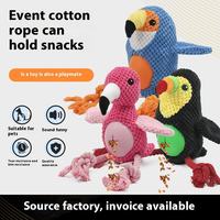 Mainan Boneka Plush Kinghon Pet Sound Plush Leaky Food Toy untuk Anjing Kucing, Menggigit, Mengasah Gigi, Membersihkan Gigi, Latihan Interaktif