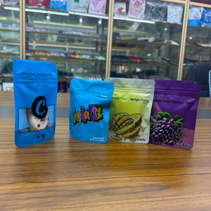 Buste Personalizzate con Chiusura a Zip a Prova di Bambino, Olografiche, Antiodore, per Edibili, 3.5g 7g 14g 28g, Buste Mylar Stampate su Misura - Product Image 4