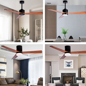 Ventilateur de plafond LED moderne avec télécommande, design actuel, pour salon et chambre à coucher, F5661-42, F5661 - Product Image 5