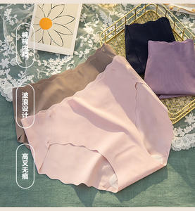 Slip da Donna in Seta Ghiaccio di Alta Qualità, Senza Cuciture, Traspiranti, con Apertura Alta e Design a Onda, Stile Giapponese - Product Image 3