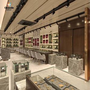 Premium Custom Luxury Jewelry Store Design with <b>LED</b> <b>Lighting</b> and Eco-Friendly Glass Cabinets for Boutique Interior Solutions - Product Image 4