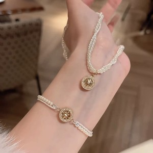 Pulseras de Moda con Dijes, Diseño de Estrella Redonda con Zirconia, Joyería de Regalo para Mujer - Product Image 2