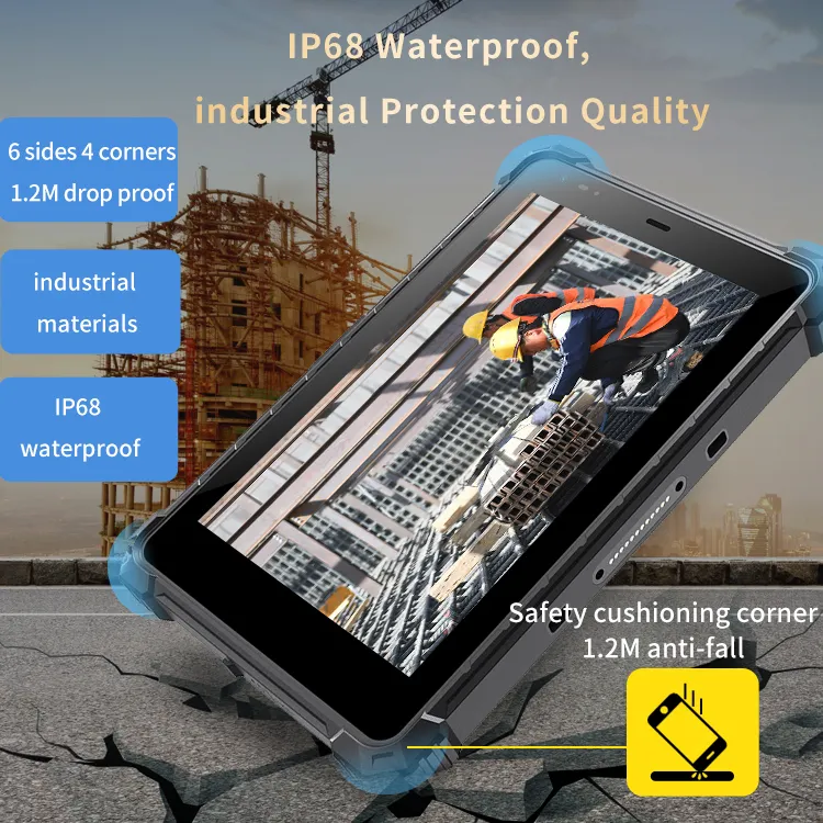 OEM ip68 Waterproof Rugged PC Tablet 10 inch 5G LTE Phone Win 11 10000 mAh Long battery life Data collection Handheld Terminal
