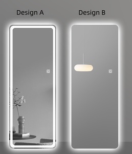 Tùy chỉnh không khung lớn treo tường đầy đủ chiều dài tủ quần áo thông minh Gương LED mặc quần áo lên gương - Product Image 4