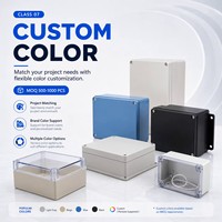Contenitore Elettrico Industriale Personalizzabile Fai-da-te in Alluminio e Plastica Grigio con Foratura Personalizzata per Elettronica