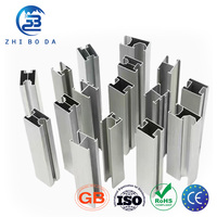 Accessoires solaires ZhiBoDa, traitement personnalisé, rail de support solaire en aluminium, rail de montage en aluminium pour système d'énergie solaire