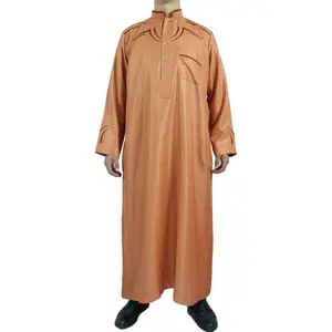 Vêtements pour hommes musulmans Thobe à manches longues Moyen-Orient Arabie Saoudite Kaftan Robe Abaya islamique Robes de Dubaï Vêtements de mode pour hommes arabes