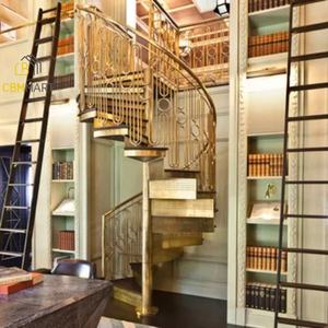 CBMMart Marches en bois entièrement couvertes au design 3D unique avec lumière LED et garde-corps en verre fixe permettant de gagner de l'espace. - Product Image 2