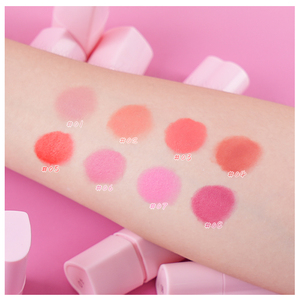 Haute personnalisé Logo Blush <span class=keywords><strong>Stick</strong></span> naturel crème noir rose Palette longue durée crème solaire joue haute Pigment à base de plantes faible quantité minimale de commande ODM - Product Image 6