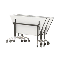 Plier Combinaison Discussion Apprentissage Formation Chaise Table Polygoin Réglable Trapèze Étudiant Bureau
