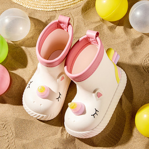 DERAN OEM nouvelle mode quatre saisons fond plat taille <span class=keywords><strong>basse</strong></span> conception chaussures garçons filles vêtements <span class=keywords><strong>de</strong></span> loisirs enfants bébés bottes <span class=keywords><strong>de</strong></span> <span class=keywords><strong>pluie</strong></span> incluses - Product Image 4