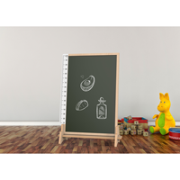 Tableau d'affichage pour enfants, tableau d'écriture pour maternelle, tableau blanc en bois et tableau noir, tableau magnétique pour l'apprentissage des enfants