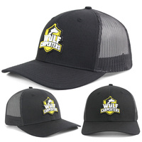 Gorra Trucker Estructurada Lisa al por Mayor HN11 Estilo 112 con Malla Transpirable 100% Algodón, Logotipo Personalizado con Parche de PVC, Uso Diario al Aire Libre