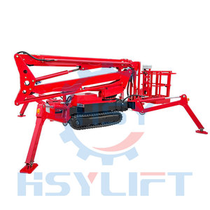 Trung Quốc Nhà Máy bán hàng trực tiếp Cherry <span class=keywords><strong>picker</strong></span> thủy lực Crawler Spider Telescopic Boom Lift - Product Image 3