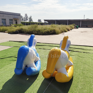 Cheval à Bascule Gonflable Unisexe Motif Dinosaure Jouet à Monter Jeux Amusants et Rebondissants pour Enfants Animaux Sautants - Product Image 4