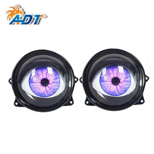 Feux antibrouillard LED pour moto, couleur réglable 12V, yeux de démon avec lentille, grands yeux dynamiques - Product Image 6