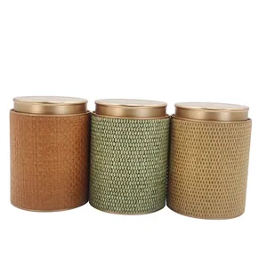 fabric wall panel tube packaging customized printing wall cloth cardboard gift canister cans for tea milk powder
