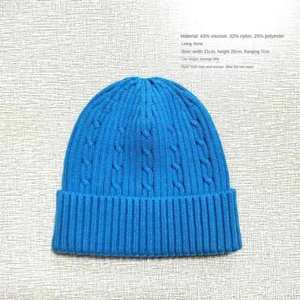 2025 Winter New Arrival Braided Pattern Design Solid Colour Knitted Beanie <b>Hat</b> <b>for</b> Women Men Outdoor Daily Fashion Warm - Product Image 2