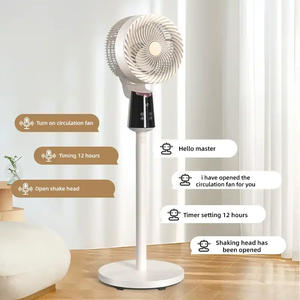 Ventilador de Piso Retráctil de 12 Velocidades con Temporizador de 12 Horas, Control Remoto por Voz, Circulación de Aire, Pantalla Táctil Eléctrica - Product Image 2
