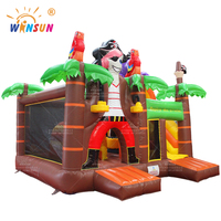 WINSUN - Casa Inflable Pequeña de PVC, Brincolín Inflable Comercial, Combo Piratas