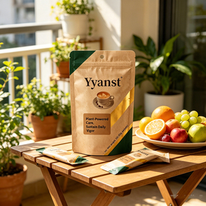 Poudre de café énergétique quotidienne à base de plantes 200g (10x20g Sachets) Boisson instantanée à énergie naturelle - Product Image 6