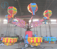 Manège familial portable pour parcs d'attractions intérieurs et extérieurs, type Samba Balloon rotatif, facile à déplacer, avec remorque, grande capacité, à vendre