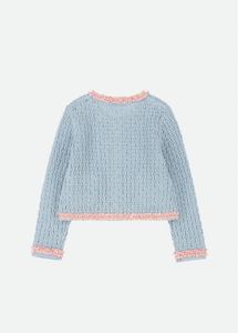 Ensemble de vêtements pour enfants personnalisés, boutique de vêtements pour filles, ensemble de vêtements d'hiver en 2 pièces, cardigan pour filles avec jupe crayon - Product Image 3