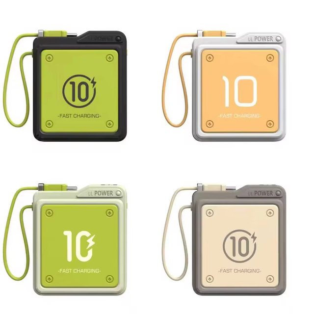 Mini Cube Ultra Slim Magnetic Wireless Powerbank High Power Multi Battery Capacity Emergency Portable Fast Charger Power Bank