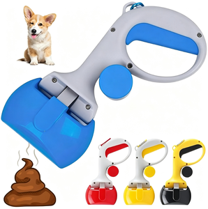 Ramasse-crottes portable pour chien, réutilisable, étanche, lavable, en plastique, pour les promenades en extérieur - Product Image 1