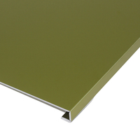 Tôle d'aluminium anodisé vert olive finition satinée mate pour mur-rideau, façade, plafond, décoration intérieure 1060 5052 AA15 AA20