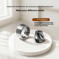 Moulin à café électrique portable automatique avec coque en alliage d'aluminium, meule en acier inoxydable, capacité de 17 g pour usage domestique et extérieur