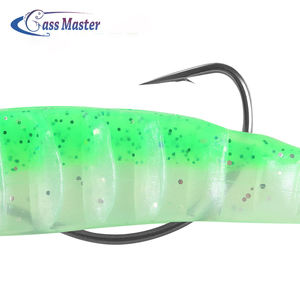 100Mm 120Mm Zachte Lichaam Zwarte Minnow Visaas Loden Kop Jig Voor Oceaanboot Meerstroom Vissen Gericht Op Baars - Product Image 4