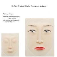 Haute qualité 3D Silicone visage maquillage permanent fausse peau pratique accessoire de tatouage