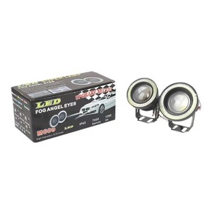 2.5/3/3.5 Inch Blue LED Angel Eye Fog Lamp COB Technology Universal Fitment <strong>Daylight</strong> <strong>Running</strong> <strong>Light</strong> New Condition Driving <strong>Lights</strong> - Product Image 2