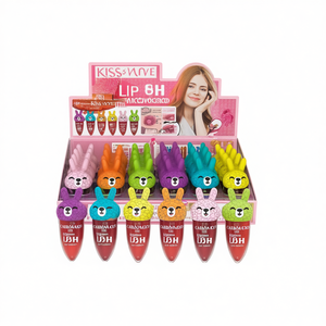 Kiss Wave Lip Gloss 6Ml Tubo a forma di coniglio con finitura lucida per donna - Product Image 1
