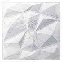 Panel Dinding PVC 3D Motif Marmer Modern, Geometris, Tahan Air, Anti Statis, Anti Lembab untuk Dekorasi Rumah dan Komersial