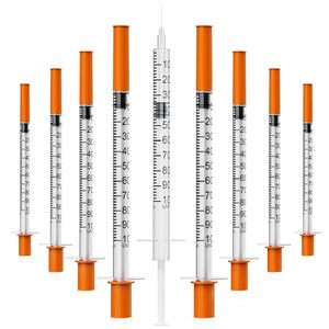 Siringa per Insulina da Laboratorio 0.3ml 0.5ml 1ml 29G 30G 31G 32G 100U con Tappo Viola - Product Image 5