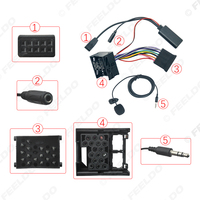 Module audio AUX-in pour voiture, adaptateur MP3 pour BMW (E46) 320i 320ci 320cic, faisceau de câblage stéréo avec micro pour téléphone