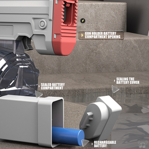Gioco di tiro grande capacità pistola ad acqua elettrica ad alta pressione QBZ95 elettrica in plastica da <span class=keywords><strong>cecchino</strong></span> ad acqua giocattoli per bambini - Product Image 6