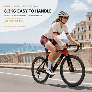 Bicicleta de Carretera de Carbono T800 700C Ultegra Di2 2x12 Velocidades, Bicicleta de Carretera Aerodinámica con Frenos de Disco Hidráulicos, Personalizada, OEM, Venta al Por Mayor de Fábrica - Product Image 4