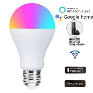 SIXWGH Tuya WiFi Bombilla LED 9W RGB Luz inteligente Alexa y Google Home Compatible Dispositivo <span class=keywords><strong>de</strong></span> hogar inteligente personalizable Bombilla inteligente popular - Product Image 4