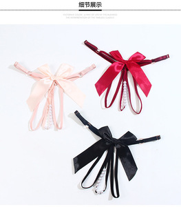 Slip Trasparenti per Ragazze Giovani, <span class=keywords><strong>Perizoma</strong></span> <span class=keywords><strong>a</strong></span> T con <span class=keywords><strong>Fascia</strong></span> Elastica Intrecciata e Logo Personalizzato, Lingerie Sexy - Product Image 3