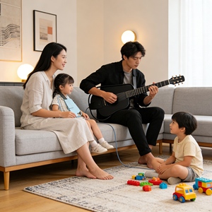 Guitare électro-acoustique personnalisée en gros, style rétro intelligent pour l'exportation transfrontalière et les magasins <span class=keywords><strong>de</strong></span> <span class=keywords><strong>musique</strong></span> - Product Image 5