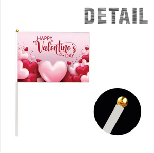 Bandera Personalizada para el Día <span class=keywords><strong>de</strong></span> San Valentín (Tela <span class=keywords><strong>de</strong></span> Tamaño Personalizado) para Organizaciones Sin Fines <span class=keywords><strong>de</strong></span> Ganancia - Pancarta Publicitaria Resistente para Exteriores - Product Image 5