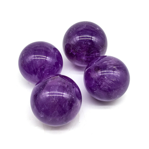 Commercio all'ingrosso sfera di ametista viola cristallo naturale grande dimensione lucido 6cm sfere di ametista scuro per la decorazione Fengshui - Product Image 1