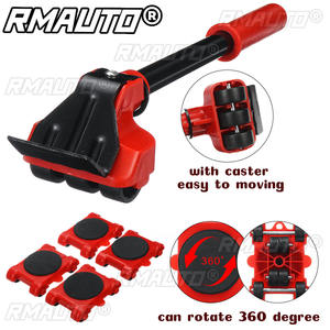 Herramienta de Transporte de Muebles de Alta Resistencia, Juego de 4 Rodillos y 1 Barra con Ruedas para Levantar y Mover Muebles - Product Image 3