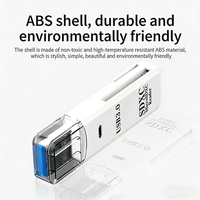 Adaptateur Lecteur de Cartes USB 3.0 Intelligent Multifonction 2-en-1 avec SD TF pour Mac PC, Accessoire Micro USB Externe pour Ordinateur Portable