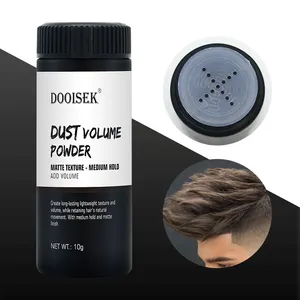 Polvo de cera para el cabello seco de Color blanco con muestra gratis, polvo de textura, control de aceite, polvo de volumen para peinar el cabello para hombre