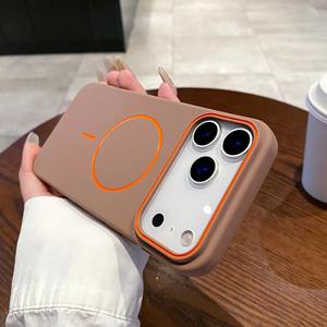 Funda Magnética de Silicona Líquida de Alta Calidad para <span class=keywords><strong>iPhone</strong></span> 17 <span class=keywords><strong>Pro</strong></span> <span class=keywords><strong>Max</strong></span>, 13, 14, 15, 16 <span class=keywords><strong>Pro</strong></span> <span class=keywords><strong>Max</strong></span>, Cubierta Protectora Suave de TPU a Prueba de Golpes - Product Image 3